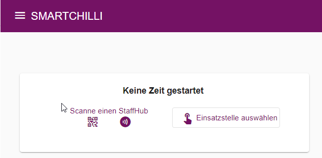 Einsatzstelle ohne Scan direkt auf dem Dashboard positioniert