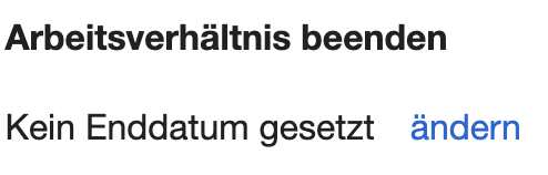 Button Ändern zum Setzen eines Enddatums