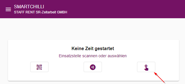 Übersicht der freigegebenen Einsatzstellen auf dem Dashboard