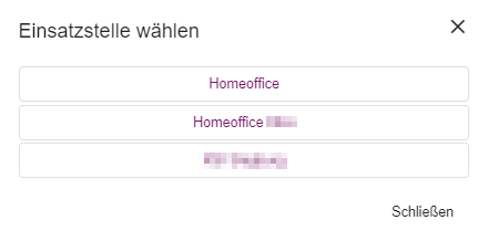 Startansicht einer ausgewählten virtuellen Einsatzstelle mit Start-Taste